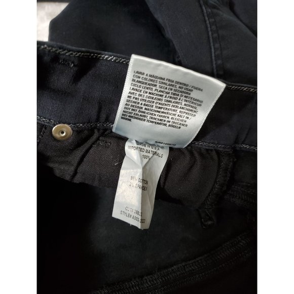 Agolde Black Sophie Skinny Jeans Raw Hem 26 36832, A003-2022 - Picture 8 of 9